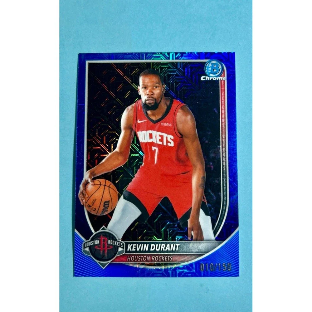 2025-26 Bowman Chrome Kevin Durant Houston ,Blue Mojo Refract #BCV-125 /150